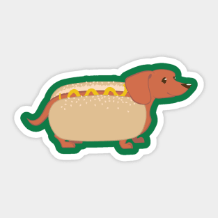 Hotdog Dog Sticker